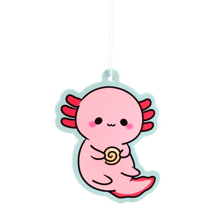 maddie the axolotl axolotls pink animal animals adoramals  hanging air freshener fresheners car home raspberry scent scented cute kawaii gift gifts uk stocking filler fillers shop store pretty fragrance fragranced fruit smell her women present