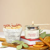 cinnamon & and orange spiced christmas festive winter candle candles tin tins classic from pintail candles uk scented gift gifts store uk shop medium sized 35 hours handmade in the uk metal pot 
