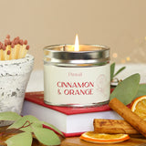 cinnamon & and orange spiced christmas festive winter candle candles tin tins classic from pintail candles uk scented gift gifts store uk shop medium sized 35 hours handmade in the uk metal pot 