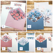 HALF PRICE Letter Writing Set- Floral *Seconds NOW 5 Designs