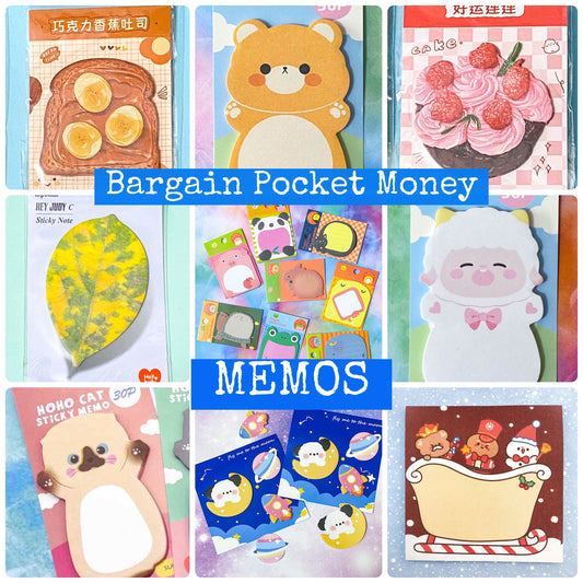 bargain cheap sale memo memos pads uk cute kawaii 