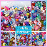 lucky dip bargain bead beads bundle scoop scoops uk cute kawaii craft supplies bag mixed small fancy pretty acrylic plastic jewellery making supplies shop store crafts