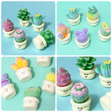 cacti cactus plant jumbo flocked soft touch bead acrylic large big plant pot pots plants flower flowers uk cute kawaii craft supplies shop store make your own beaded pen pens jewellery green red pink blue pretty 28mm 29mm 30mm furry fuzzy