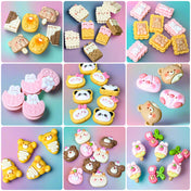 KAWAII ANIMAL TREATS Resin Food Flatbacks