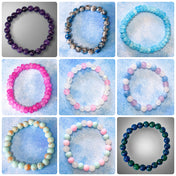 ADULTS Gemstone Beaded BRACELET Stretch Jewellery
