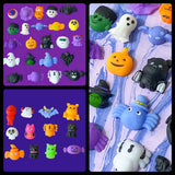 squishy squishie squishies squashy stress toy pocket anxiety relief soft fun gift gifts uk halloween spooky spider bat bats ghost pumpkin witch monster skull kawaii cute shop store 