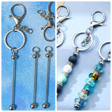 silver or black tone sturdy clip rings keychain key ring chain clip clips charm charms uk cute kawaii craft supplies jewellery making shop store build your own make 