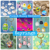 ON OFFER! Pocket Money Bargain KEYRINGS -Perfect Kawaii Gifts