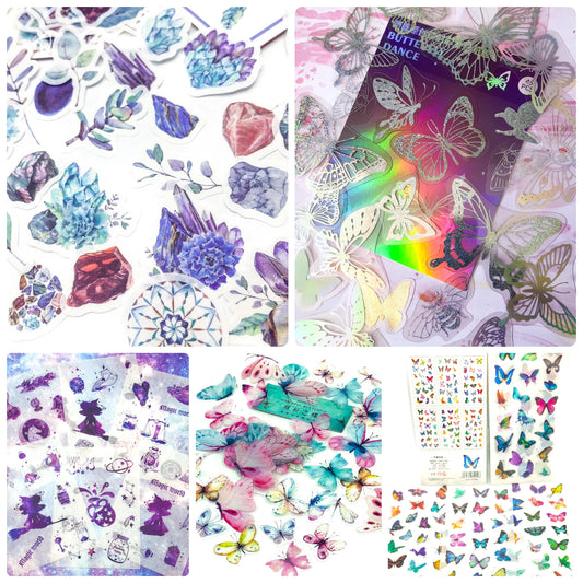 STICKER BUNDLE- 🌟🦋MAGICAL -GEMS & BUTTERFLIES🦋🌟 Version 1