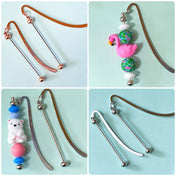 rose gold copper metal beaded blank blanks base for bookmark bookmarks uk cute kawaii craft supplies stationery gift gifts shop store pretty present make your own jewellery supplies crafts silver tone silvery