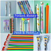 ON OFFER! Pocket Money Bargain PENS HIGHLIGHTERS & PENCILS -Perfect Kawaii Gifts