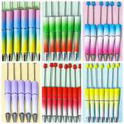 ombre pen pens base blank uk cute kawaii stationery beaded pen make your own build create gift gifts glitter glittery bases black ball[point ink stationery shop lilac green orange pastel rainbow ombre lemon yellow gradient red christmas festive