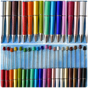pen base bases blank blanks build your own pens beaded cute kawaii stationery gift gifts metallic pearl glitter glittery uk bright colours colourful