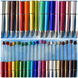 pen base bases blank blanks build your own pens beaded cute kawaii stationery gift gifts metallic pearl glitter glittery uk bright colours colourful