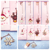 pink pack metal rose gold golden hanging bookmark book mark bookmarks christmas festive snowflake reindeer rudolph santa claus cute kawaii gift gifts shop store uk bargain stocking filler fillers