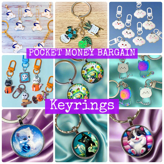 ON OFFER! Pocket Money Bargain KEYRINGS -Perfect Kawaii Gifts