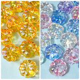 jumbo large big 16mm acrylic pumpkin bead beads pumpkins clear transparent cute kawaii craft supplies shop store halloween spooky jewellery making build your own beaded pen pens pink white clear blue purple orange