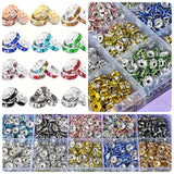 sparkly rondelle bead beads spacer spacers 8mm silver gold gunmetal sparkly rhinestone rhinestones uk cute kawaii craft supplies shop store jewellery making gem findings
