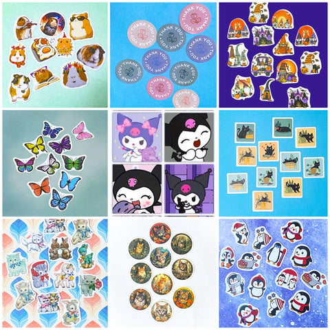 ON OFFER! Pocket Money Bargain STICKERS -Perfect Kawaii Gifts