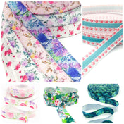 Limited ELASTIC RIBBONS BUNDLE- 🌸🍃FLOWERS & PLANTS🍃🌸 12 Yards