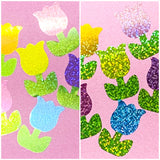 GLITTER FOIL STICKER SEALS- SPRING & EASTER
