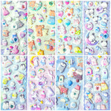 puffy sticker stickers sheet jumbo large big raised gem gems jewel jewels sparkly animal animals uk cute kawaii stationery penguin penguin whale whales ocean sealife seal seals octopus shell otter bear starfish fish dolphin pretty chunky