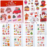 christmas matte washi paper sticker stickers sheet festive kawaii cute uk stationery shop store planner addict addicts red green fun bear bears girl food drink tree bunny bunnies rabbit animals