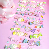75% OFF Crystal Gold-Foiled Puffy Stickers- Sweets