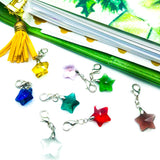 75% OFF Star Glass Planner Charm with Clip #P1