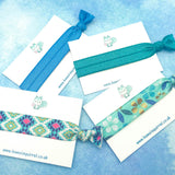 HALF PRICE Single Elastic Hair Tie - Turquoise & Teal #7