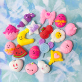 easter spring gifts present pink white yellow red fruit egg eggs chick bunny rabbit rabbits pocket squishy squishies play toy fidget stress relief an stocking fillers uk cute kawaii gift gifts shop