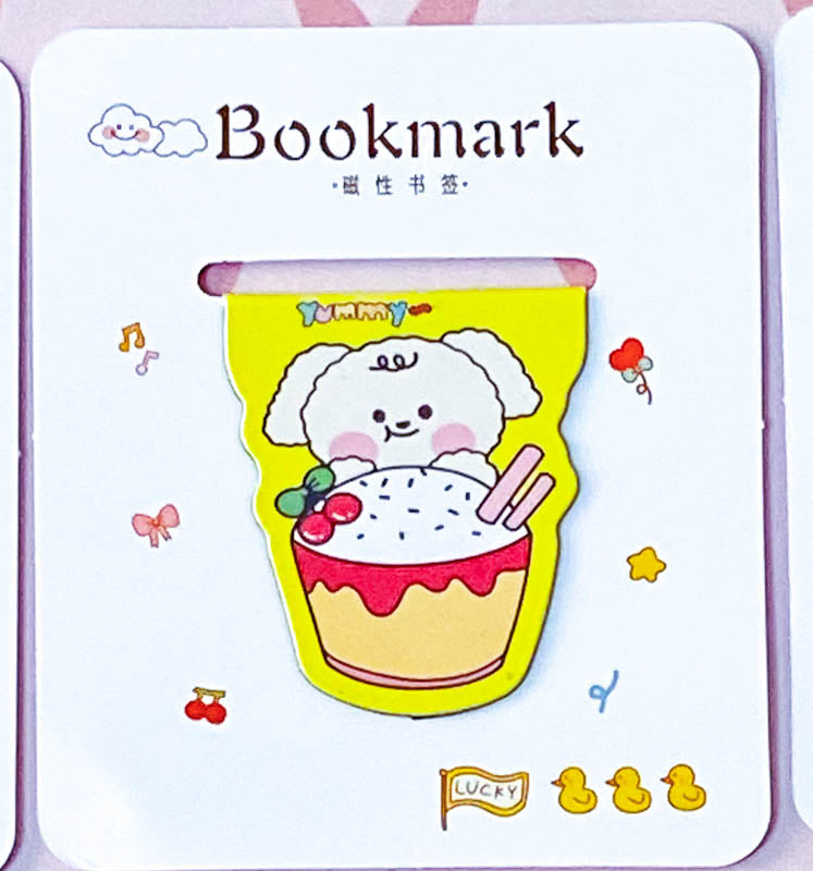 ANIMAL Magnetic BOOKMARK- BUNNY BEAR PUPPY or CAT (18 Designs)