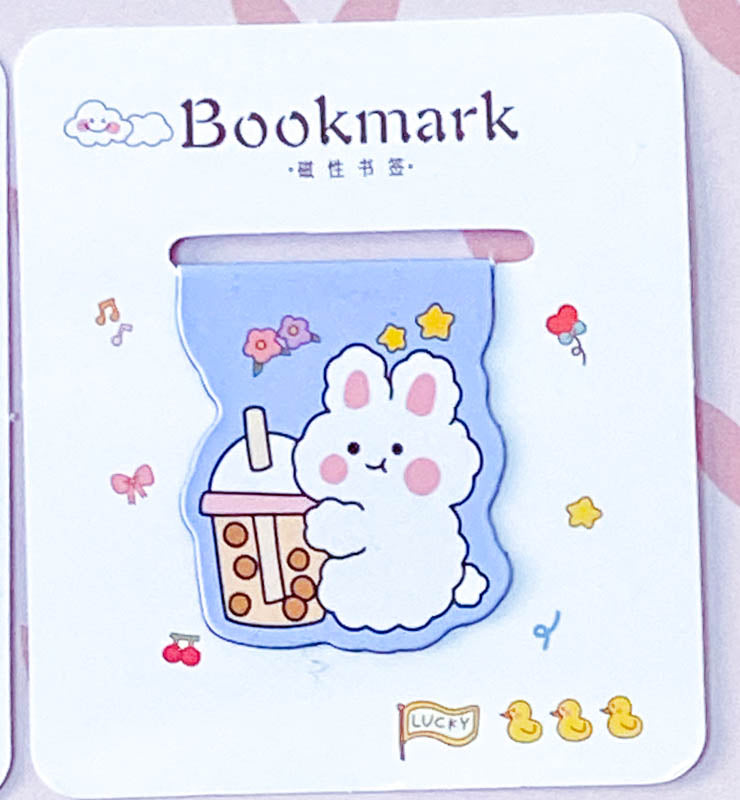 ANIMAL Magnetic BOOKMARK- BUNNY BEAR PUPPY or CAT (18 Designs)