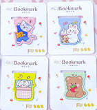 cute kawaii sweet magnetic bookmark bookmarks animal animals spring gift gifts uk stationery present easter bunny rabbit rabbits bear bears white brown cat cats kitty