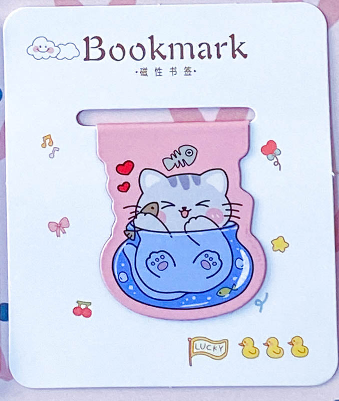 ANIMAL Magnetic BOOKMARK- BUNNY BEAR PUPPY or CAT (18 Designs)