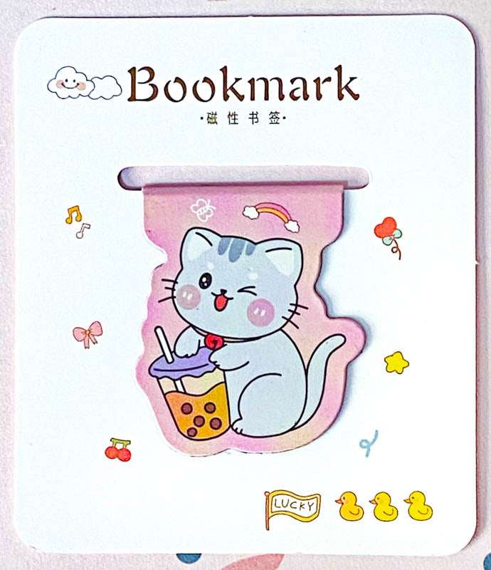 ANIMAL Magnetic BOOKMARK- BUNNY BEAR PUPPY or CAT (18 Designs)