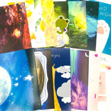 HALF PRICE Colour-themed Postcard Bundle of 4
