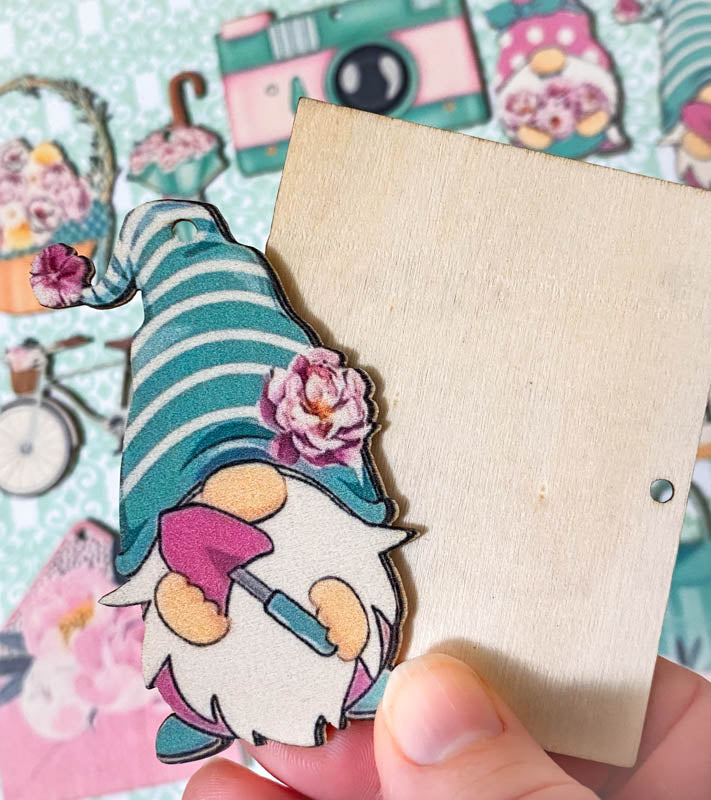 big large natural wood wooden spring easter tree hanging decorations decoration flatback ornament gnome garden flower flowers floral basket bench boots watering can envelope umbrella camera bicycle vintage retro pink turquoise teal pretty gift gifts