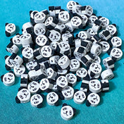 panda polymer clay bead beads handmade black and white cute kawaii craft supplies uk shop store face faces animal animals bundle
