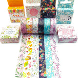 7m floral flower flowers washi tape tapes box boxed pretty leaf leaves acorns autumn uk cute kawaii stationery