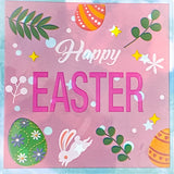 happy easter spring bunny rabbit chick chicks egg eggs large cello cellophane bag bags set packaging supplies uk cute kawaii pretty floral flowers pink green lilac purple mint rabbit rabbits bunnies plastic