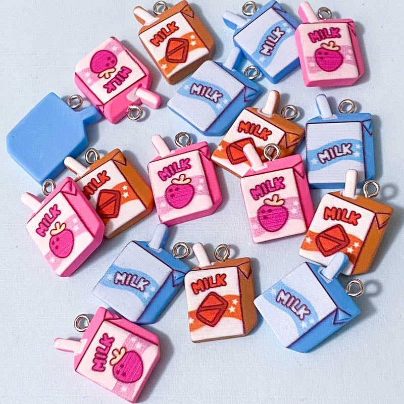 Sale! Kawaii MILK Charm Pendant- NOW 4 Designs