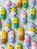 animal tower towers tsum tsums cute kawaii charm charms resin pendant pendants uk craft supplies shop cat cats kitty dog dogs puppy frog frogs green pink blue white yellow brown bunny bunnies rabbit rabbits