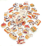 Panda Cafe Mini Sticker Flakes Box of 45