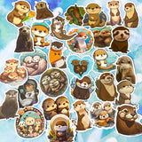 otter otters sea ocean animal animals cute kawaii sticker stickers laptop large big glossy stationery uk cute kawaii supplies planner shop store brown fun funny pretty set pack present gift gifts
