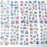 penguin penguins cute kawaii animal pet clear plastic sticker stickers sheet pack sheets uk stationery addict planner supplies shop store 10 colourful pretty