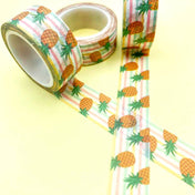 HALF PRICE Striped Pineapple Washi Tape 5m