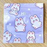 purple lilac blue pink rainbow heart galaxy rabbits jumbo big large plastic re-sealable bag bags cello gift gifts resealable party favour sweet candy easter spring bunny rabbit uk packaging supplies present