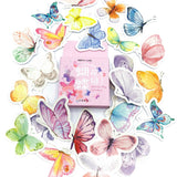 Butterflies Pink Mini Box of 46 Sticker Flakes