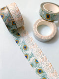 PEACOCK or LEAVES 10m Washi Tape